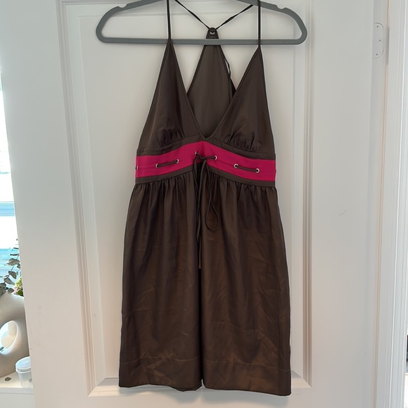 Mini A line party dress size S grey and pink - Picture 5 of 9